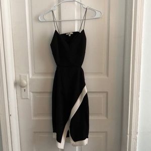 Black and white party dress